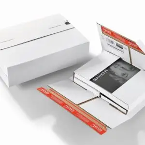 CP 037.54 Etuis d'expédition universels blanc, double épaisseur, remplissage central et double fermeture350x260x -70