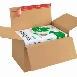 carton à fond automatique de hauteur variable avec fermeture adhésive et bande d'arrachage344x290x32-132