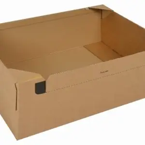 CP154.604030 Boite Euroboxes avec couvercle et fermeture autocollante COLOMPAC, bande d'arrachage taille XL 563x382x282