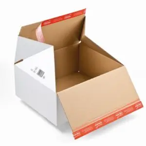 Carton à fond automatique PREMIUM, et double fermeture autocollante389x324x320