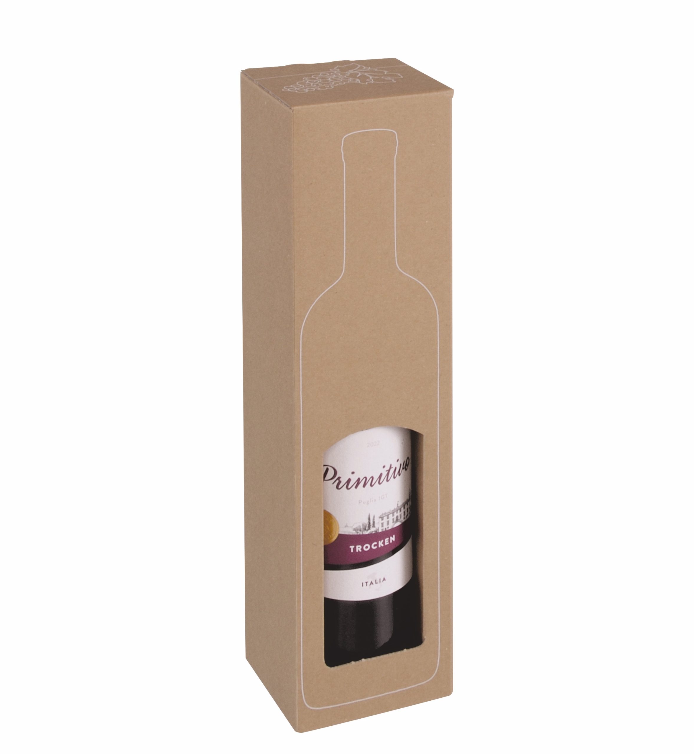 Coffret cadeau pour une bouteille de vin - kokoon packaging