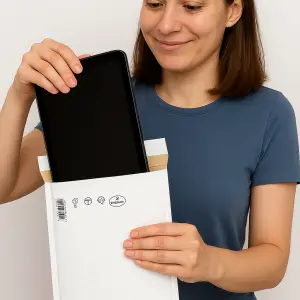 Pochette bulle kraft blanche 350x470– Écologique & résistante e.pack