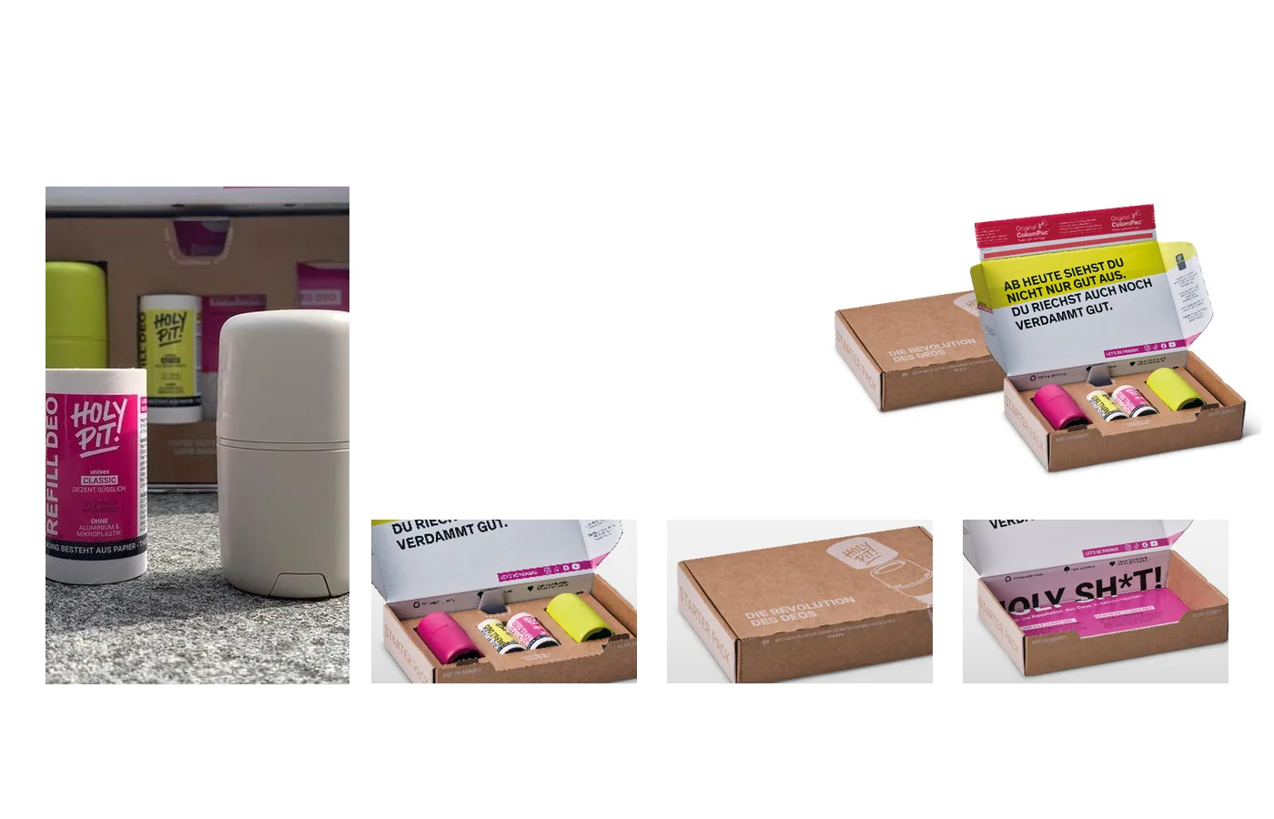 Emballage e-commerce durable pour déodorants rechargeables
