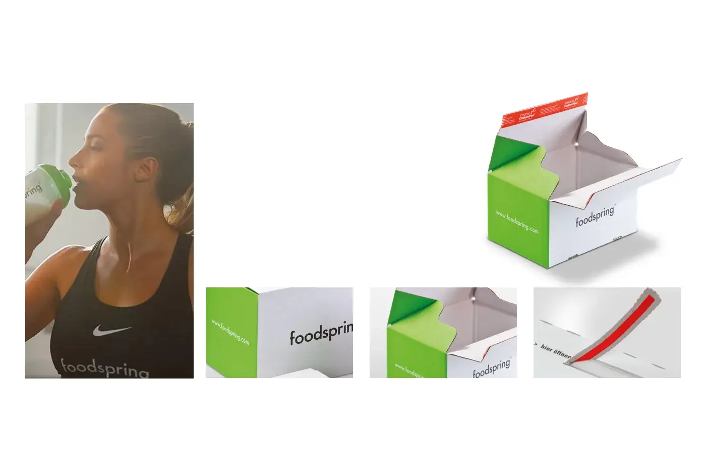 Emballage e-commerce pour nutrition fitness