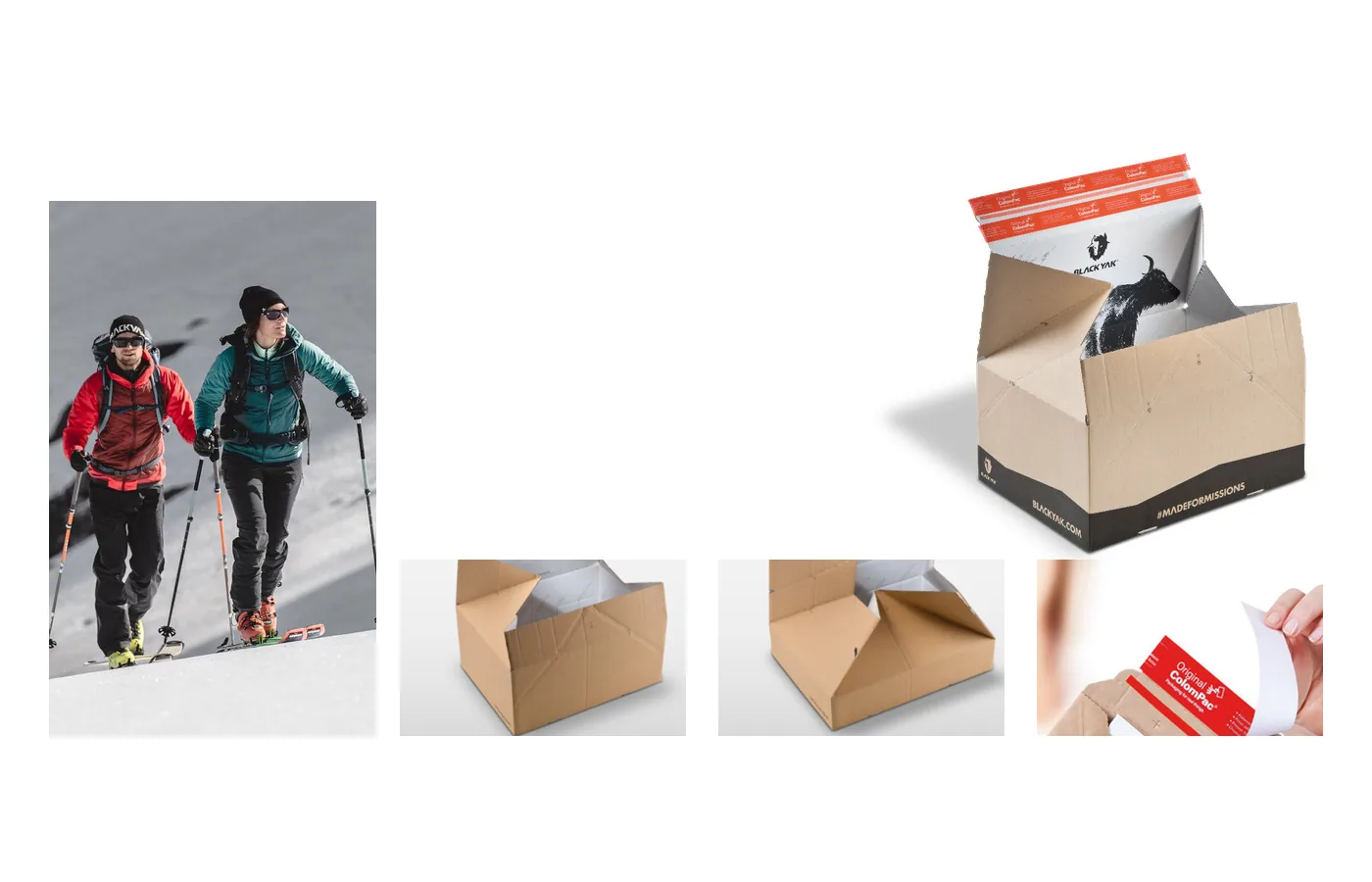 Emballage e-commerce à hauteur variable pour la mode outdoor