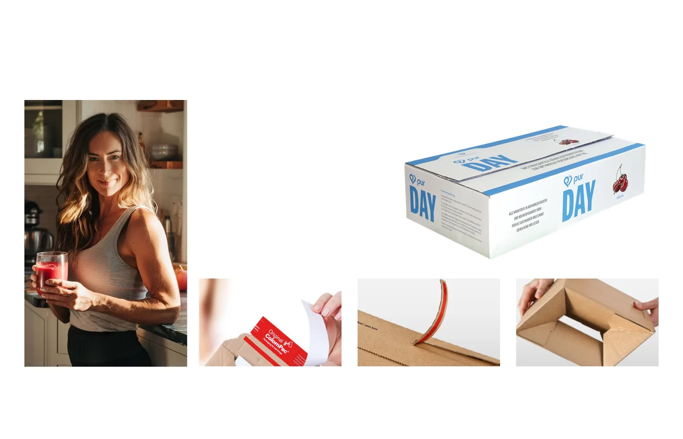 Emballage e-commerce personnalisé pour compléments alimentaires